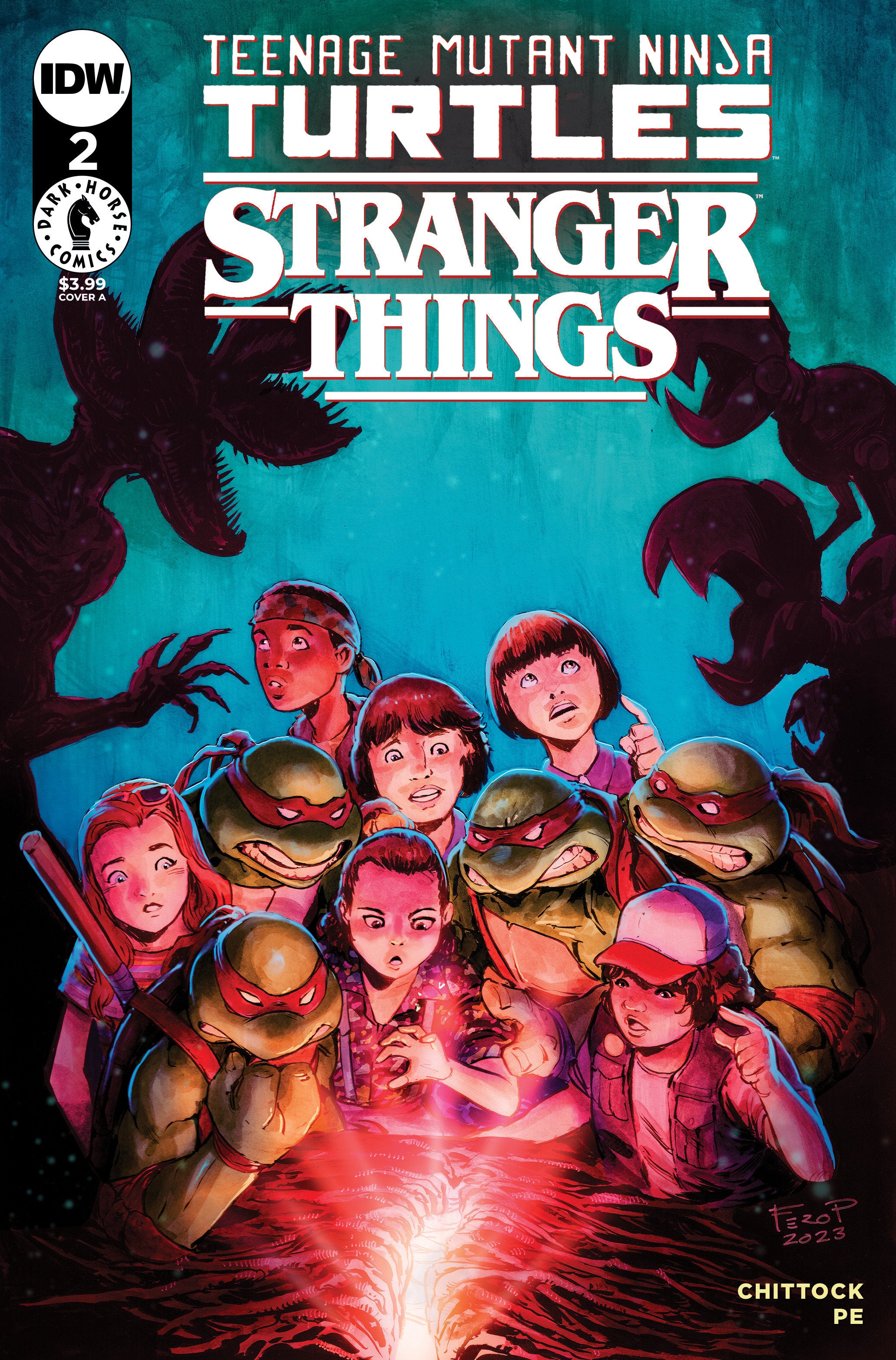 Teenage Mutant Ninja Turtles X Stranger Things #2 Cover A (Pe) | Game Master's Emporium (The New GME)