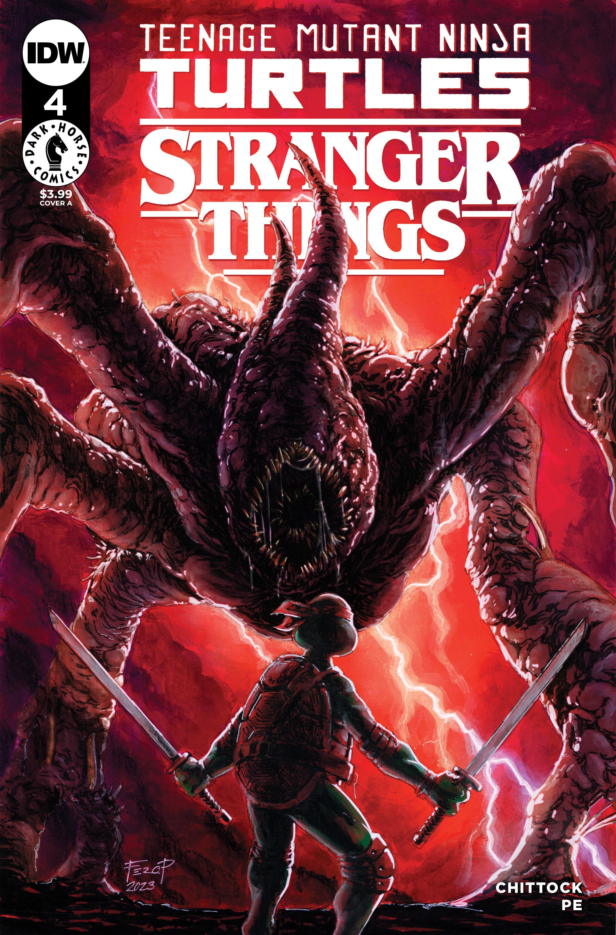 Teenage Mutant Ninja Turtles X Stranger Things #4 Cover A (Pe) | Game Master's Emporium (The New GME)