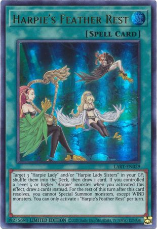 Harpie's Feather Rest [LART-EN029] Ultra Rare | Game Master's Emporium (The New GME)