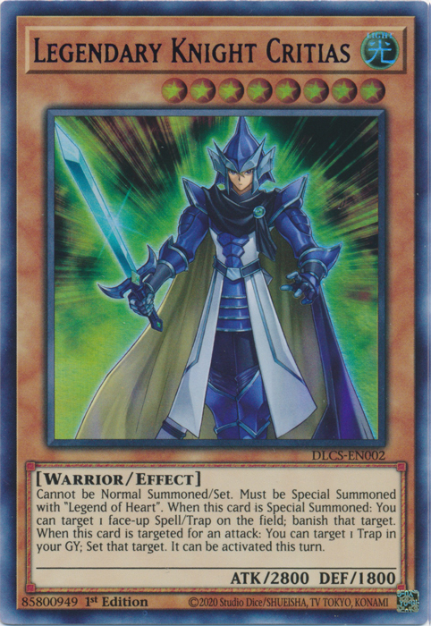 Legendary Knight Critias (Blue) [DLCS-EN002] Ultra Rare | Game Master's Emporium (The New GME)