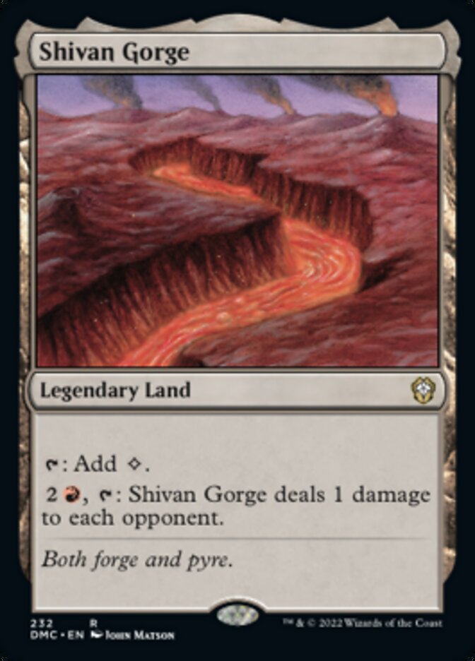 Shivan Gorge [Dominaria United Commander] | Game Master's Emporium (The New GME)