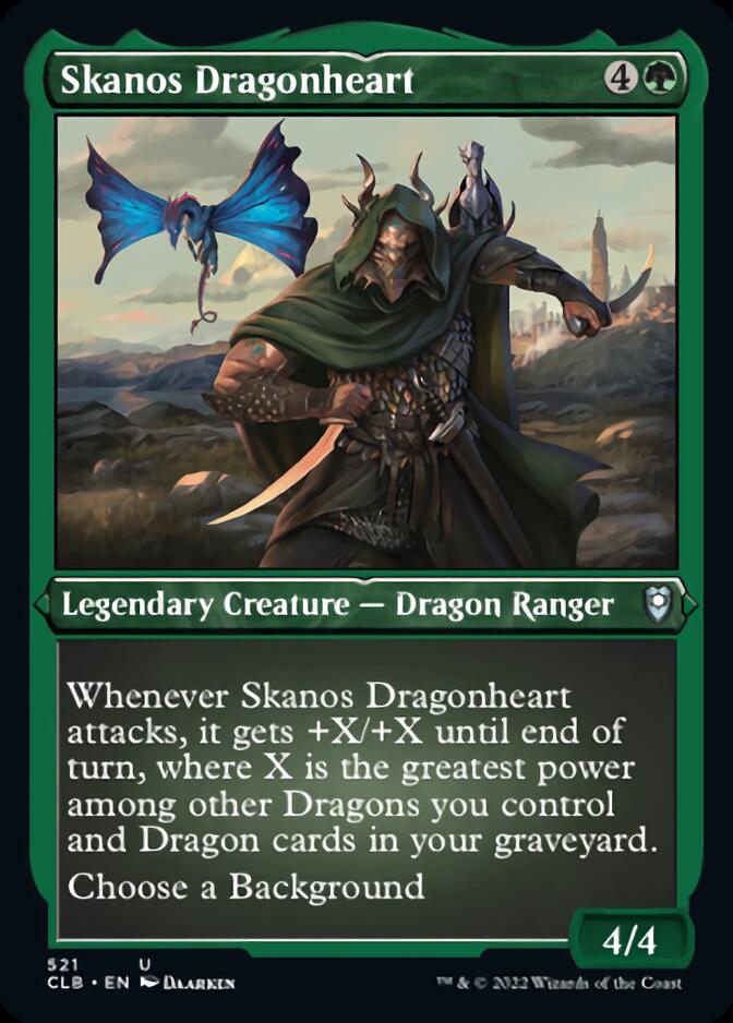 Skanos Dragonheart (Foil Etched) [Commander Legends: Battle for Baldur's Gate] | Game Master's Emporium (The New GME)