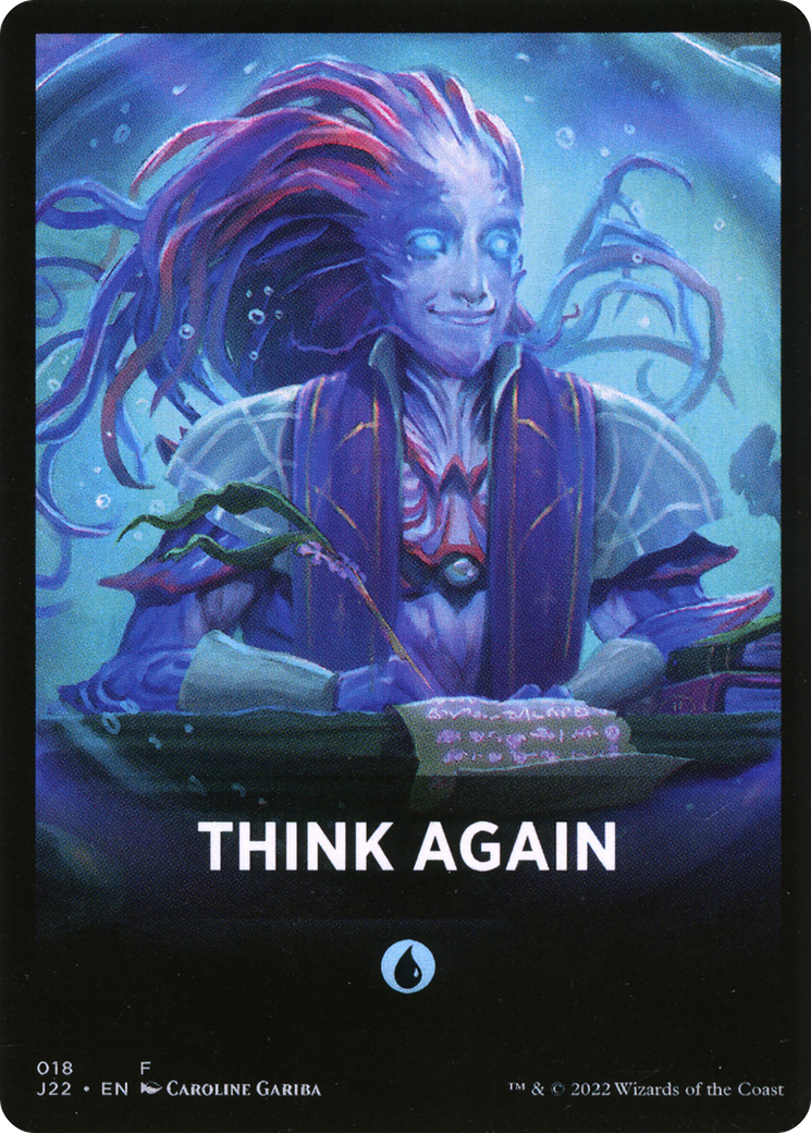 Think Again Theme Card [Jumpstart 2022 Front Cards] | Game Master's Emporium (The New GME)