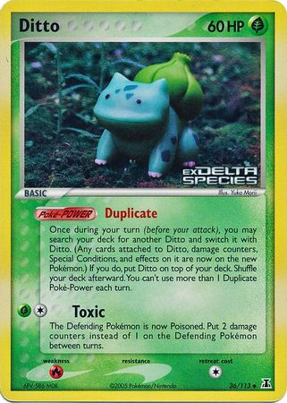 Ditto (36/113) (Stamped) [EX: Delta Species] | Game Master's Emporium (The New GME)