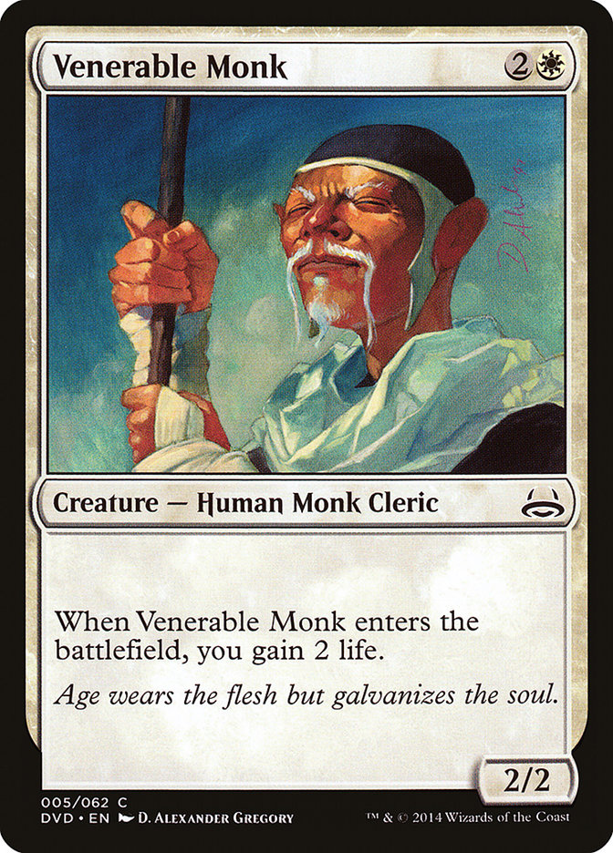 Venerable Monk (Divine vs. Demonic) [Duel Decks Anthology] | Game Master's Emporium (The New GME)