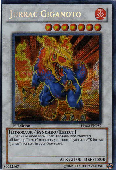 Jurrac Giganoto [HA02-EN057] Secret Rare | Game Master's Emporium (The New GME)