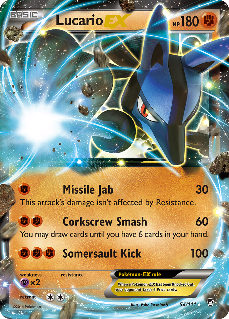 Lucario EX (54/111) [XY: Furious Fists] | Game Master's Emporium (The New GME)