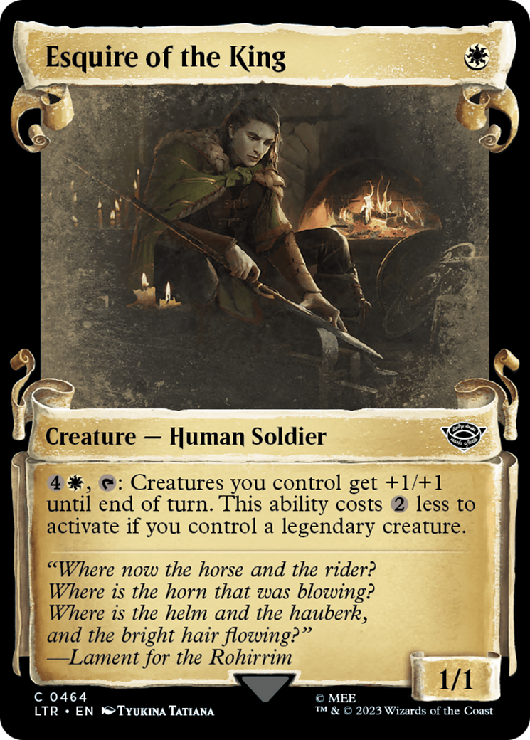 Esquire of the King [The Lord of the Rings: Tales of Middle-Earth Showcase Scrolls] | Game Master's Emporium (The New GME)