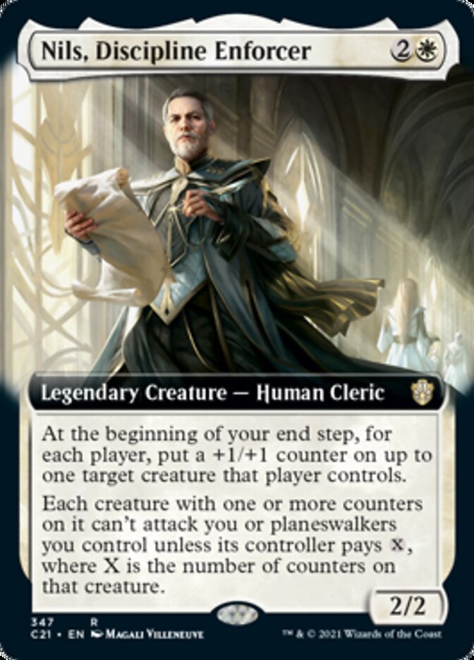 Nils, Discipline Enforcer (Extended Art) [Commander 2021] | Game Master's Emporium (The New GME)