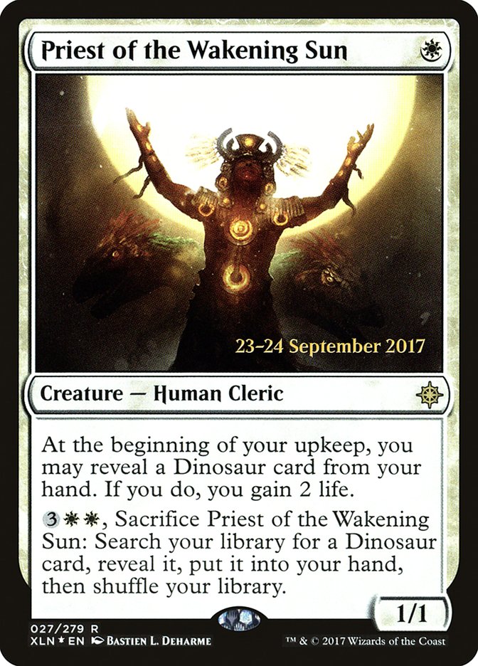Priest of the Wakening Sun [Ixalan Prerelease Promos] | Game Master's Emporium (The New GME)