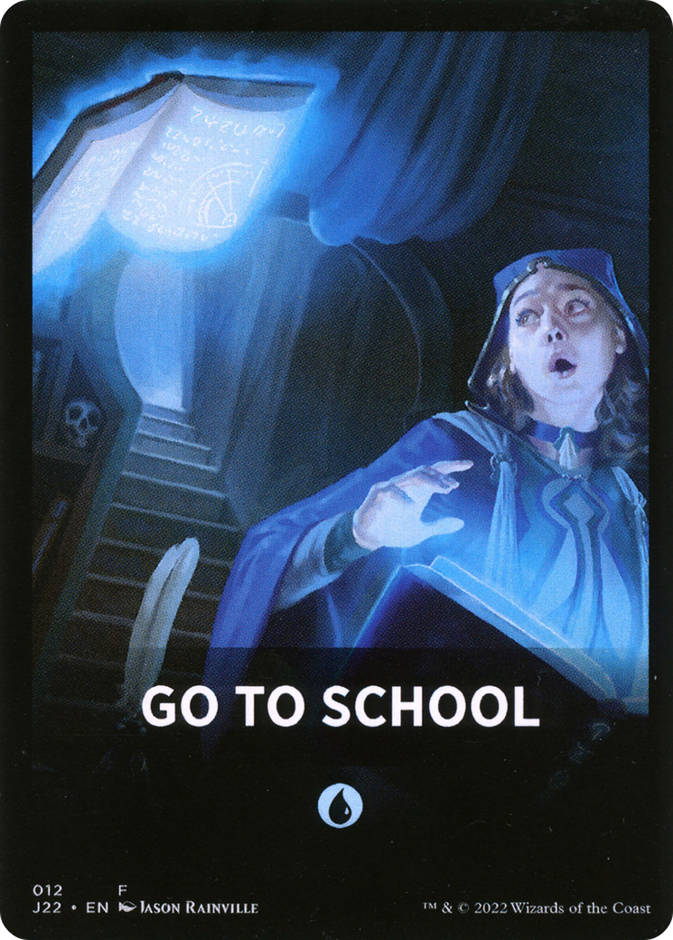 Go to School Theme Card [Jumpstart 2022 Front Cards] | Game Master's Emporium (The New GME)