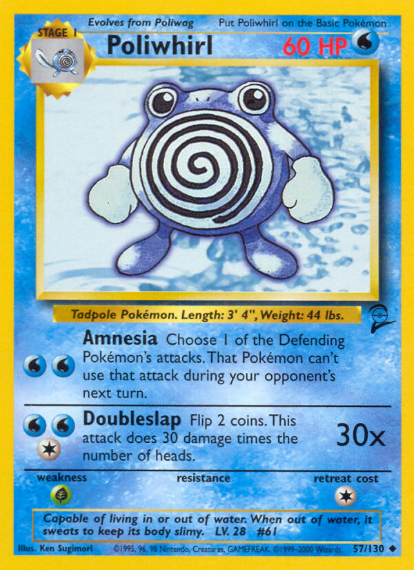 Poliwhirl (57/130) [Base Set 2] | Game Master's Emporium (The New GME)