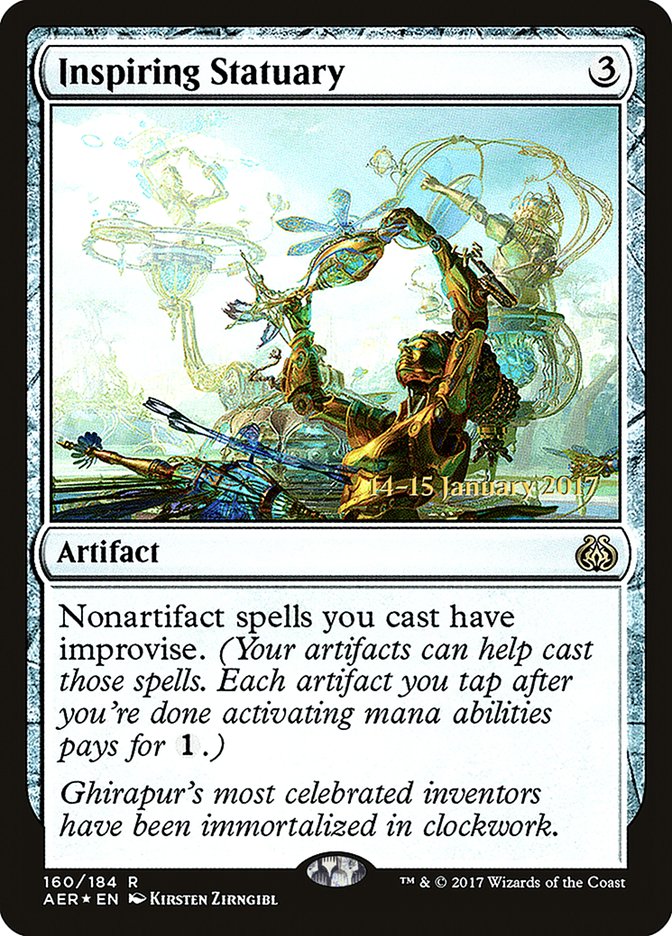 Inspiring Statuary [Aether Revolt Prerelease Promos] | Game Master's Emporium (The New GME)