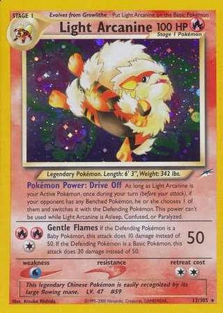 Light Arcanine (12/105) [Neo Destiny Unlimited] | Game Master's Emporium (The New GME)