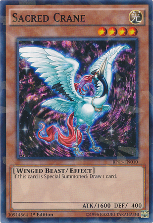 Sacred Crane [BP03-EN010] Shatterfoil Rare | Game Master's Emporium (The New GME)