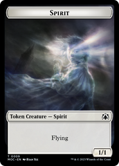 Spirit (9) // Treasure Double-Sided Token [March of the Machine Commander Tokens] | Game Master's Emporium (The New GME)