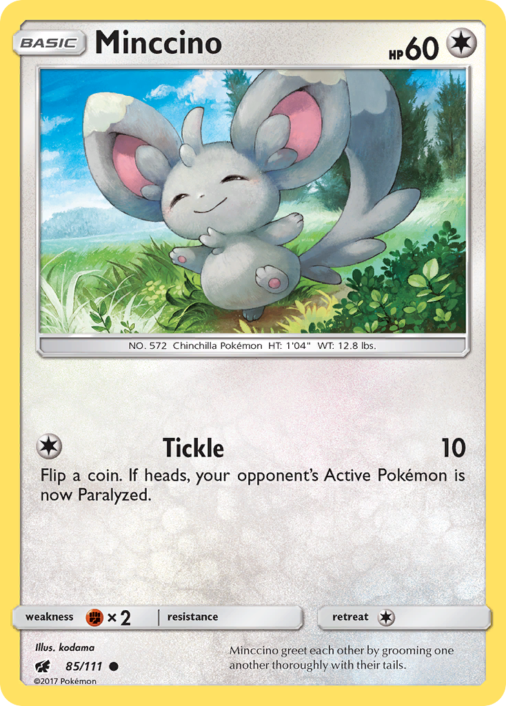 Minccino (85/111) [Sun & Moon: Crimson Invasion] | Game Master's Emporium (The New GME)