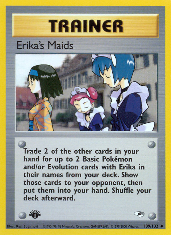 Erika's Maids (109/132) [Gym Heroes 1st Edition] | Game Master's Emporium (The New GME)