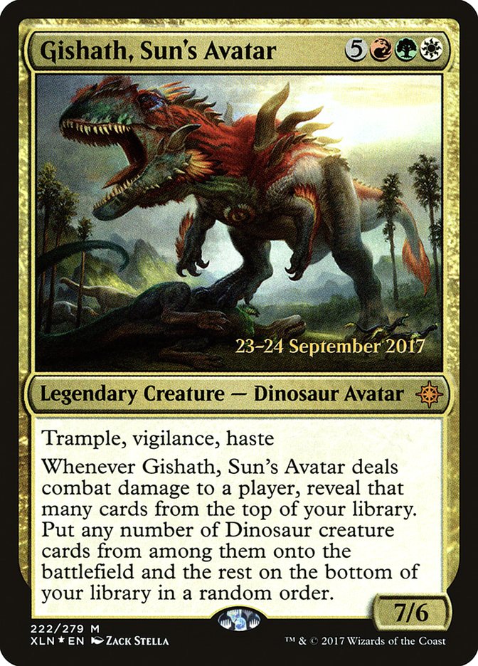 Gishath, Sun's Avatar [Ixalan Prerelease Promos] | Game Master's Emporium (The New GME)