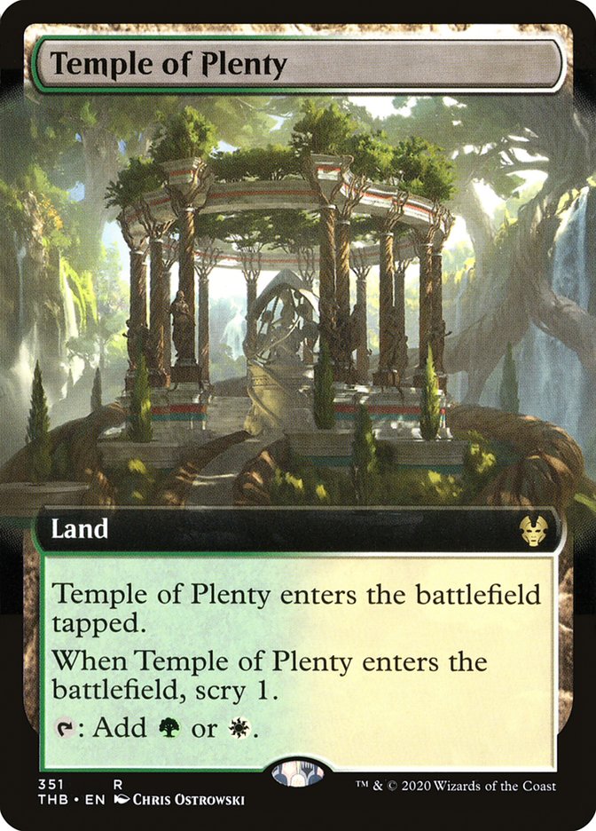 Temple of Plenty (Extended Art) [Theros Beyond Death] | Game Master's Emporium (The New GME)