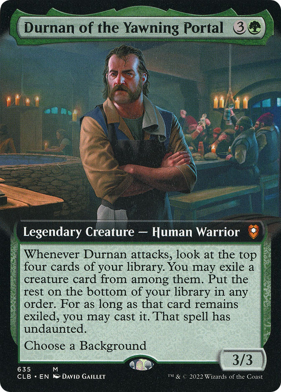 Durnan of the Yawning Portal (Extended Art) [Commander Legends: Battle for Baldur's Gate] | Game Master's Emporium (The New GME)