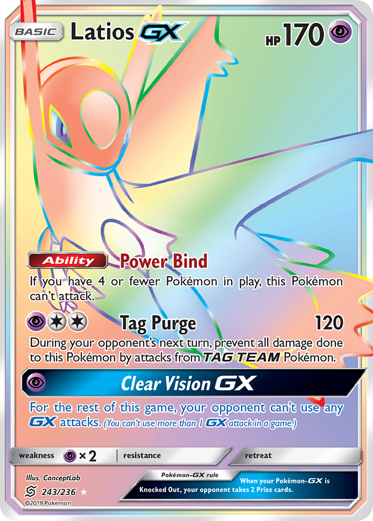 Latios GX (243/236) [Sun & Moon: Unified Minds] | Game Master's Emporium (The New GME)