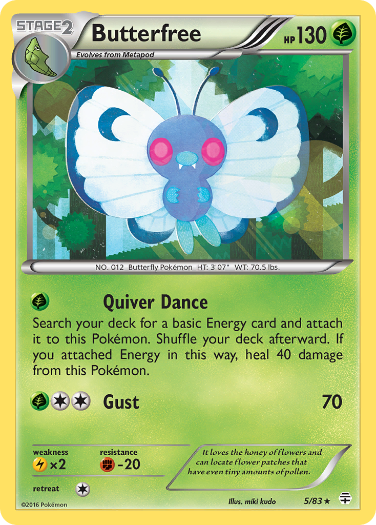 Butterfree (5/83) [XY: Generations] | Game Master's Emporium (The New GME)