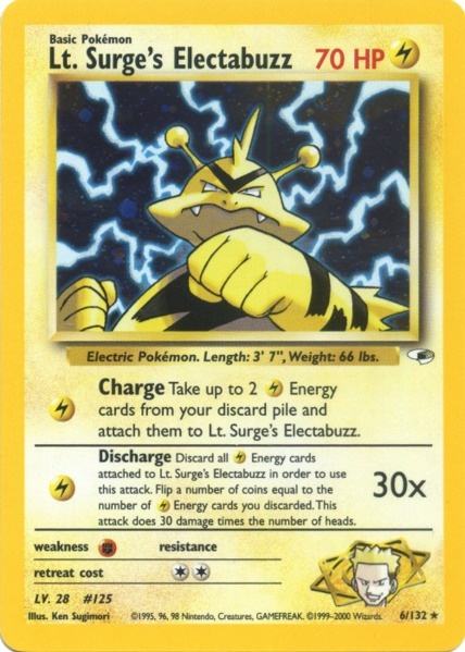 Lt. Surge's Electabuzz (6/132) [Gym Heroes Unlimited] | Game Master's Emporium (The New GME)