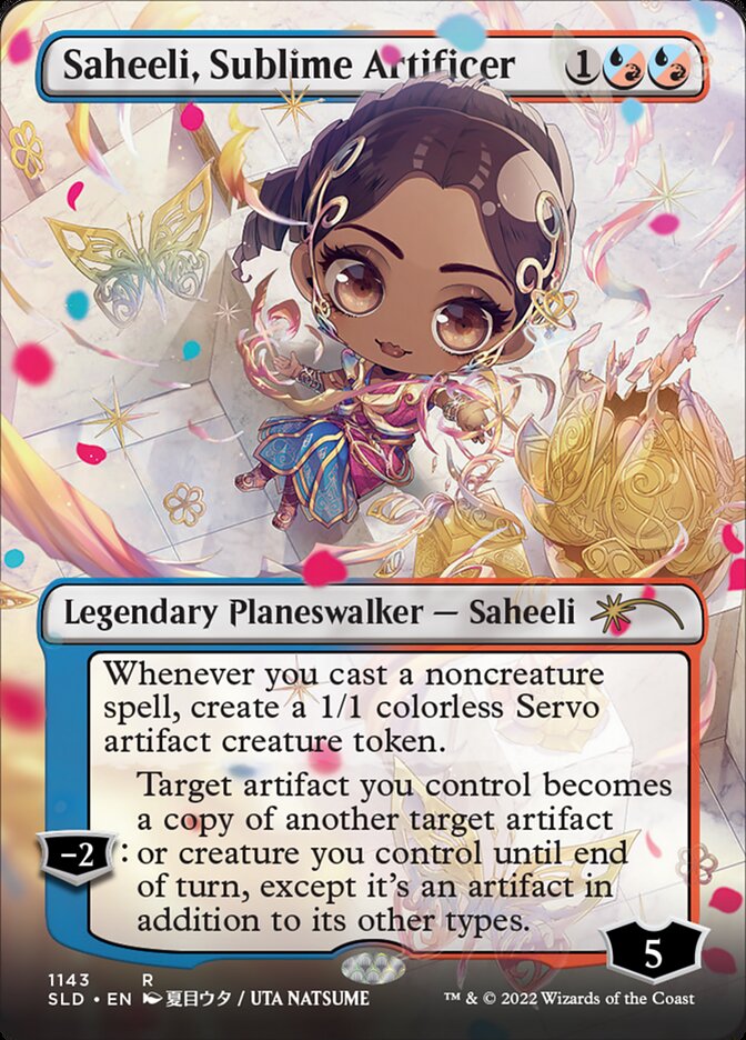 Saheeli, Sublime Artificer (Borderless) [Secret Lair Drop Series] | Game Master's Emporium (The New GME)