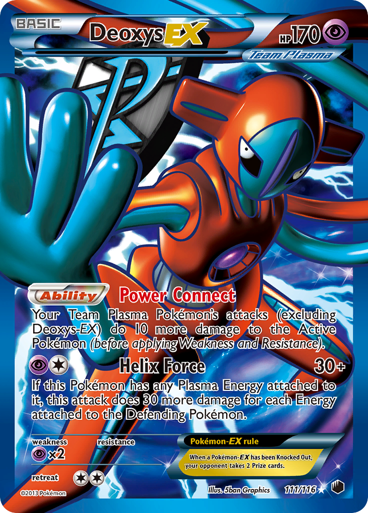 Deoxys EX (111/116) [Black & White: Plasma Freeze] | Game Master's Emporium (The New GME)