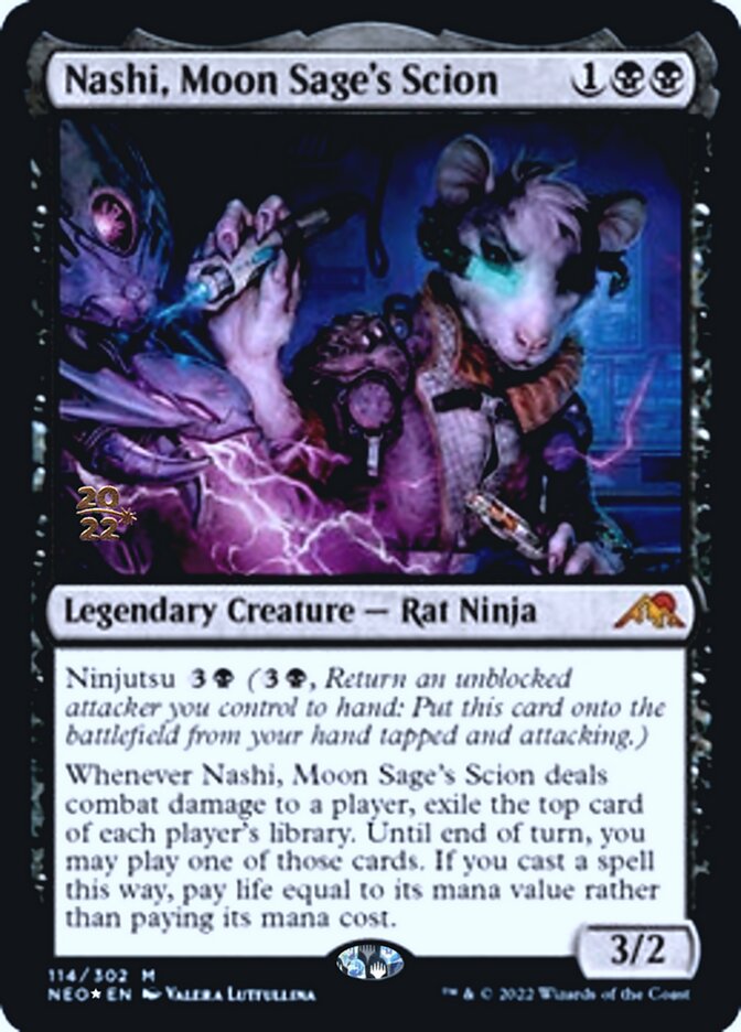 Nashi, Moon Sage's Scion [Kamigawa: Neon Dynasty Prerelease Promos] | Game Master's Emporium (The New GME)