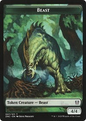 Beast // Saproling Double-Sided Token [Zendikar Rising Commander Tokens] | Game Master's Emporium (The New GME)