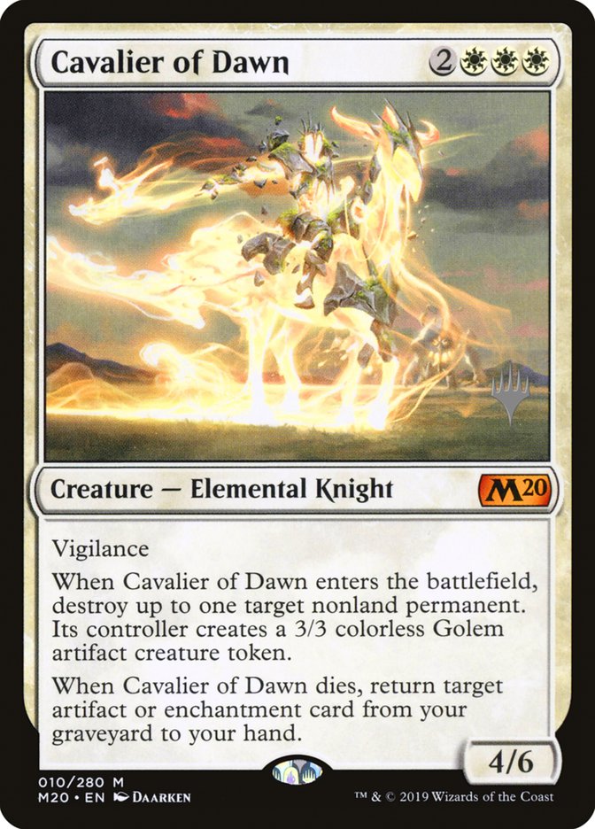 Cavalier of Dawn (Promo Pack) [Core Set 2020 Promos] | Game Master's Emporium (The New GME)