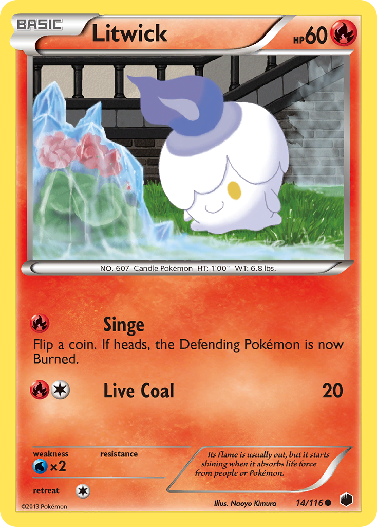 Litwick (14/116) [Black & White: Plasma Freeze] | Game Master's Emporium (The New GME)