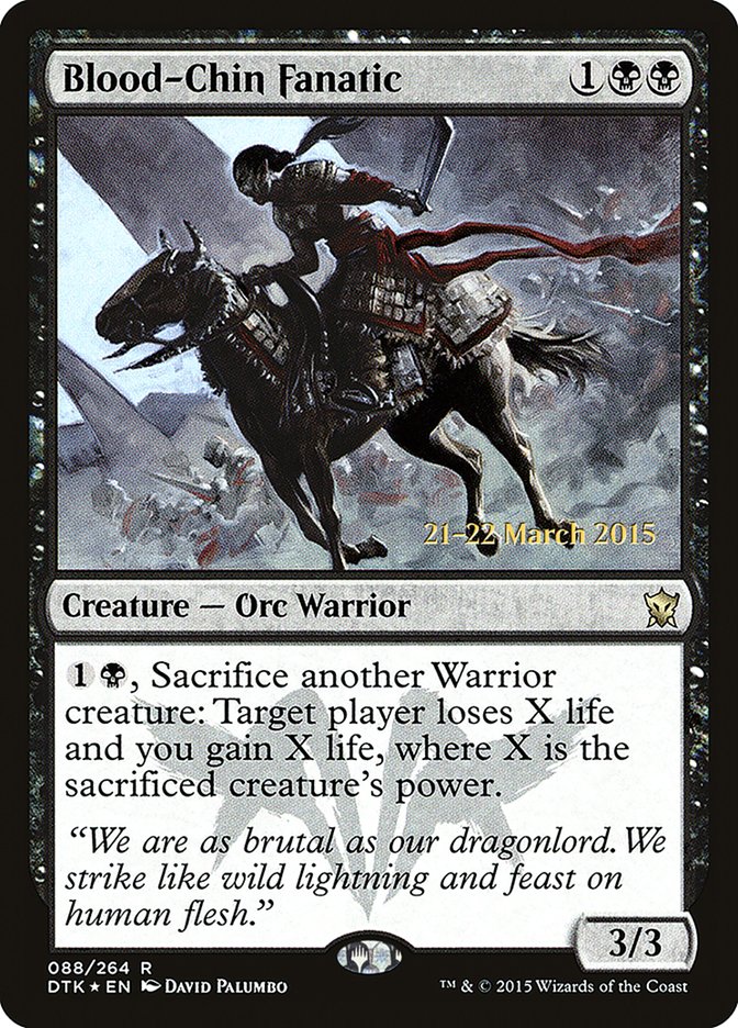 Blood-Chin Fanatic [Dragons of Tarkir Prerelease Promos] | Game Master's Emporium (The New GME)