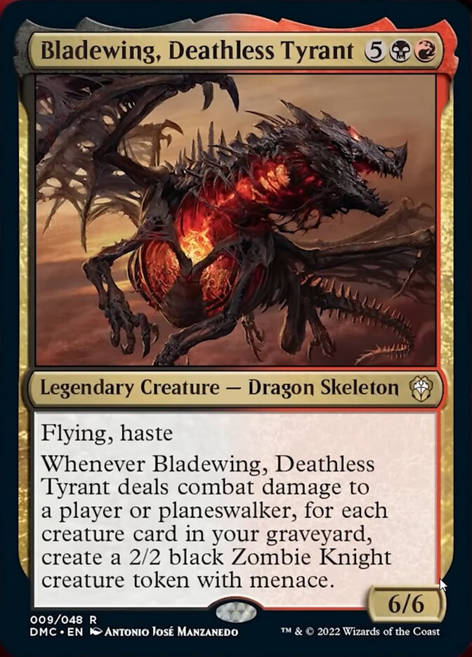 Bladewing, Deathless Tyrant [Dominaria United Commander] | Game Master's Emporium (The New GME)