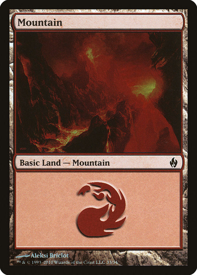 Mountain (33) [Premium Deck Series: Fire and Lightning] | Game Master's Emporium (The New GME)