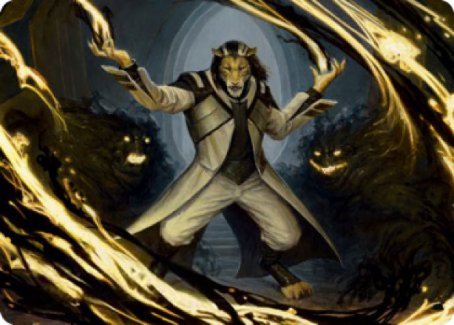 Leonin Lightscribe Art Card [Strixhaven: School of Mages Art Series] | Game Master's Emporium (The New GME)