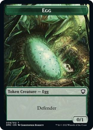 Snake // Egg Double-Sided Token [Dominaria United Commander Tokens] | Game Master's Emporium (The New GME)