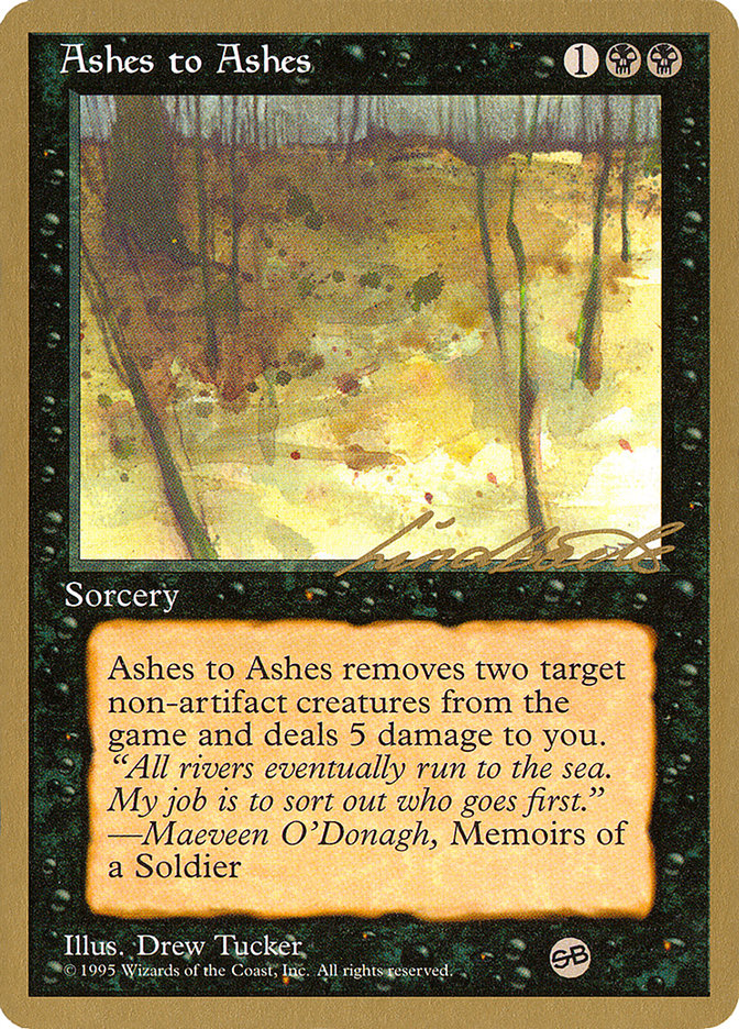 Ashes to Ashes (Leon Lindback) (SB) [Pro Tour Collector Set] | Game Master's Emporium (The New GME)