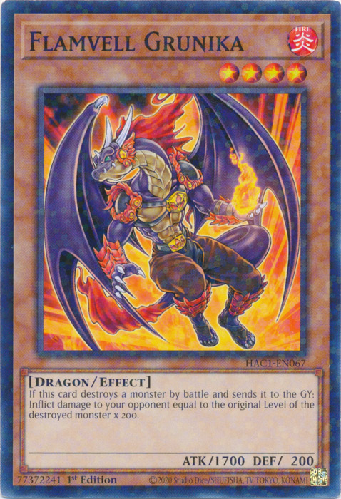 Flamvell Grunika (Duel Terminal) [HAC1-EN067] Common | Game Master's Emporium (The New GME)