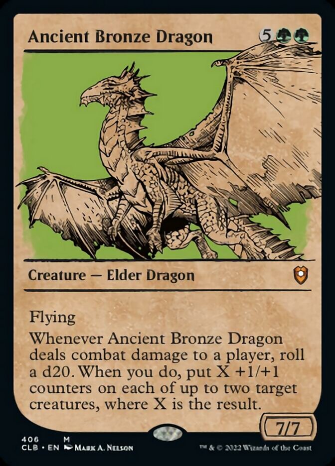 Ancient Bronze Dragon (Showcase) [Commander Legends: Battle for Baldur's Gate] | Game Master's Emporium (The New GME)