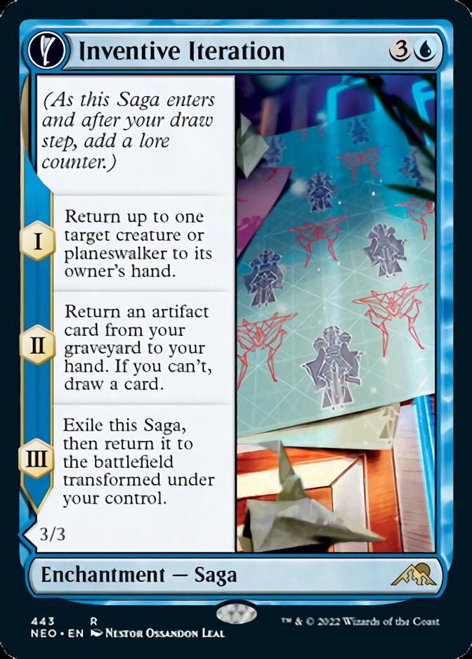 Inventive Iteration // Living Breakthrough (Extended Art) [Kamigawa: Neon Dynasty] | Game Master's Emporium (The New GME)