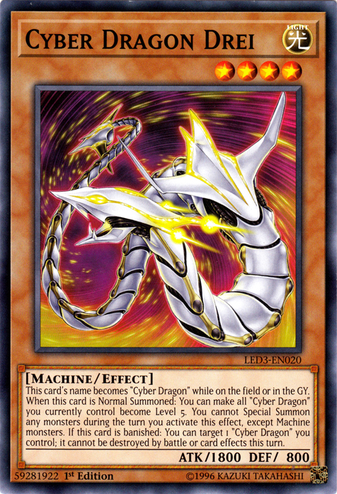 Cyber Dragon Drei [LED3-EN020] Common | Game Master's Emporium (The New GME)