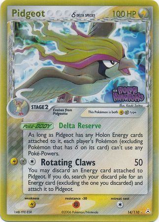 Pidgeot (14/110) (Delta Species) (Stamped) [EX: Holon Phantoms] | Game Master's Emporium (The New GME)