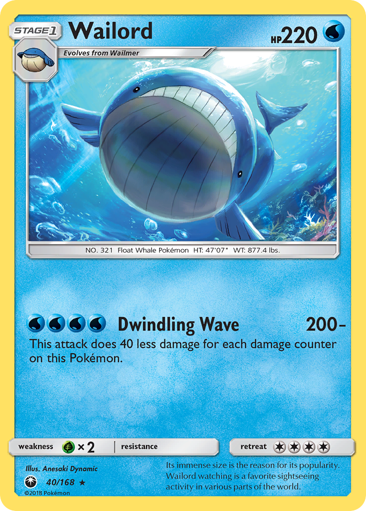 Wailord (40/168) [Sun & Moon: Celestial Storm] | Game Master's Emporium (The New GME)