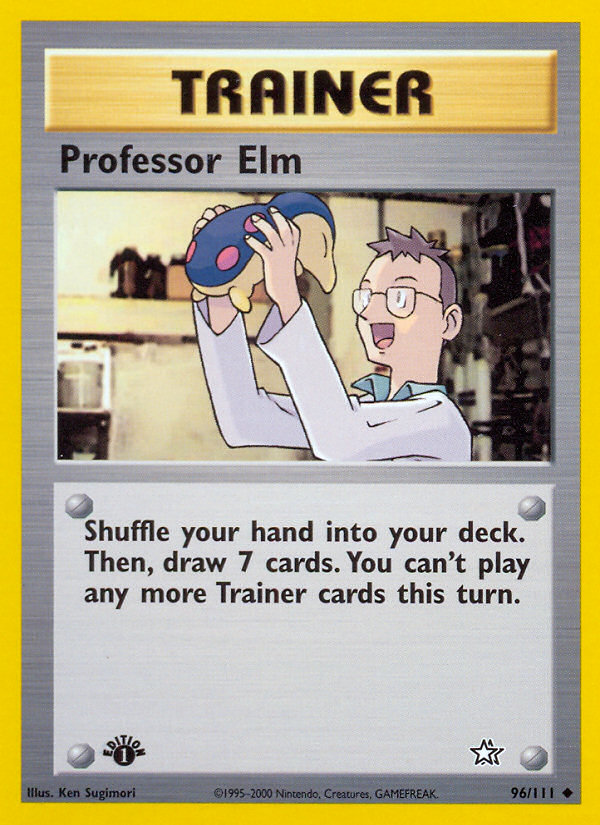 Professor Elm (96/111) [Neo Genesis 1st Edition] | Game Master's Emporium (The New GME)