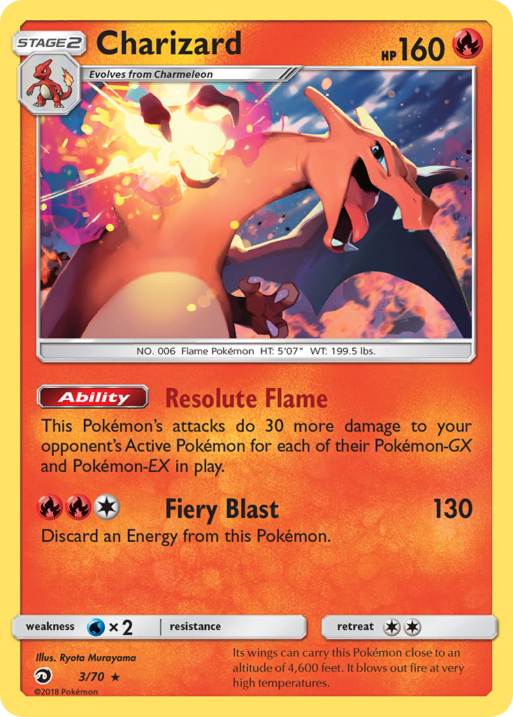 Charizard (3/70) [Sun & Moon: Dragon Majesty] | Game Master's Emporium (The New GME)