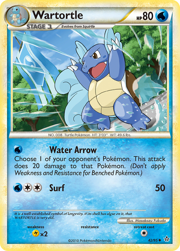 Wartortle (42/95) [HeartGold & SoulSilver: Unleashed] | Game Master's Emporium (The New GME)