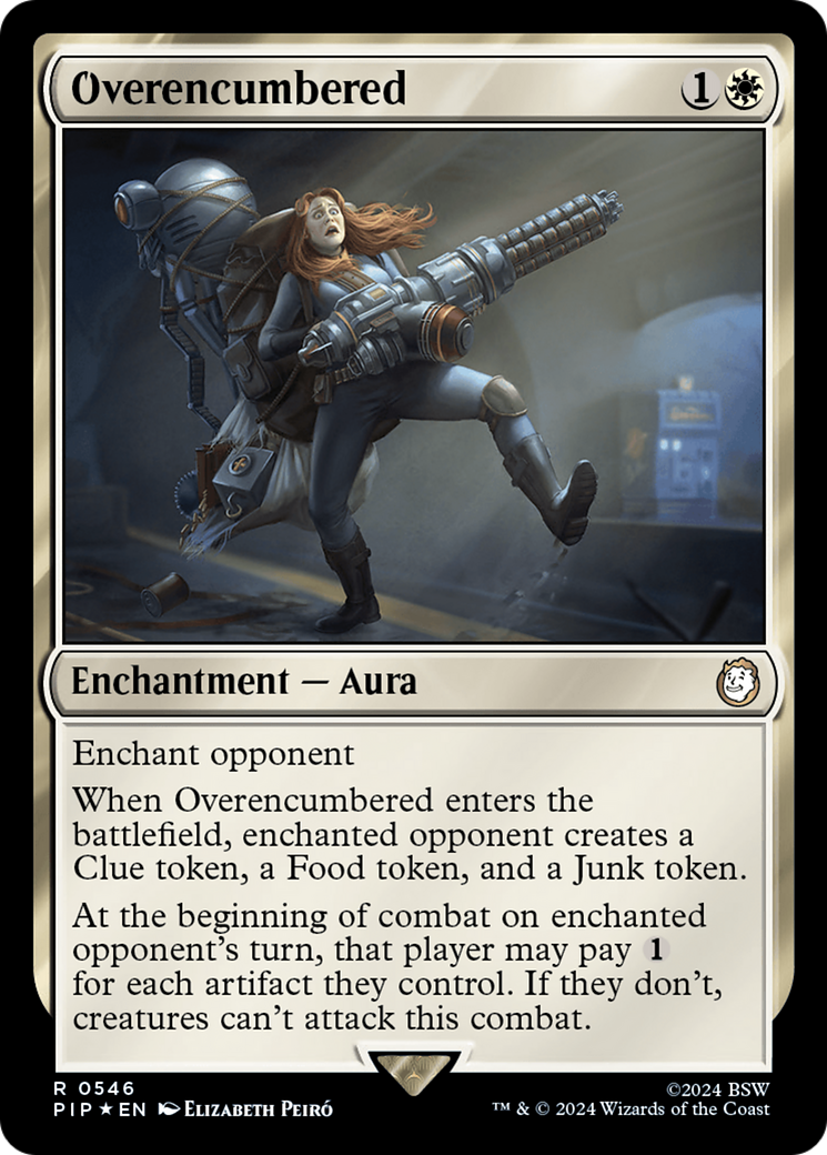 Overencumbered (Surge Foil) [Fallout] | Game Master's Emporium (The New GME)